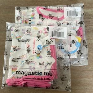 NWT magnetic me | 9-12 mo | 100% org cotton pj + blanket set